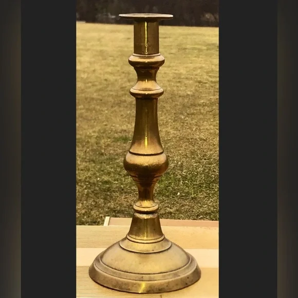 Vintage Late 19th Century Victorian Era Vintage Brass Push-up Candle Holder